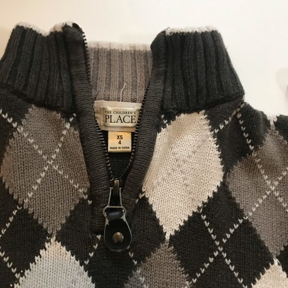 THE CHILDREN’S PLACE QUARTER ZIP SWEATERS BOYS 4T - Picture 6 of 8